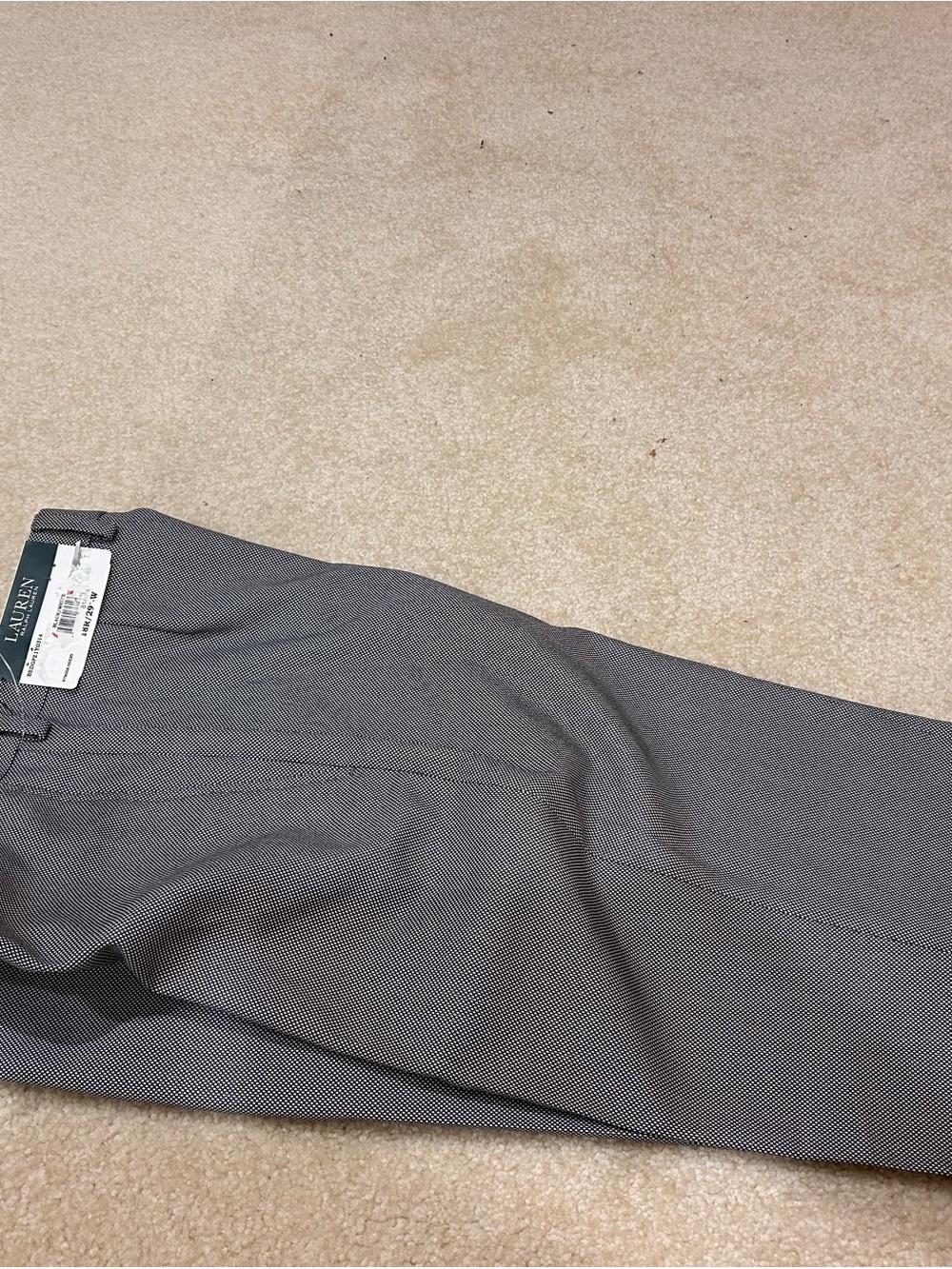 Boys Lauren Ralph Lauren Black and White Microdot Dress Pants - Picture 2 of 3